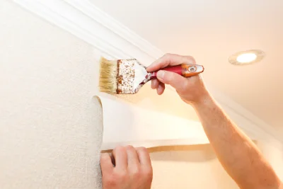 Pose de papier peint à Échassières — revêtements muraux et toiles de verre